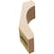 Ekena Millwork 3-inch W x 6-inch D x 10-inch H Legacy Rough Cedar Woodgrain TimberThane Knee Brace, Primed BRCUR03X06X10LECRCPR - alternate 5